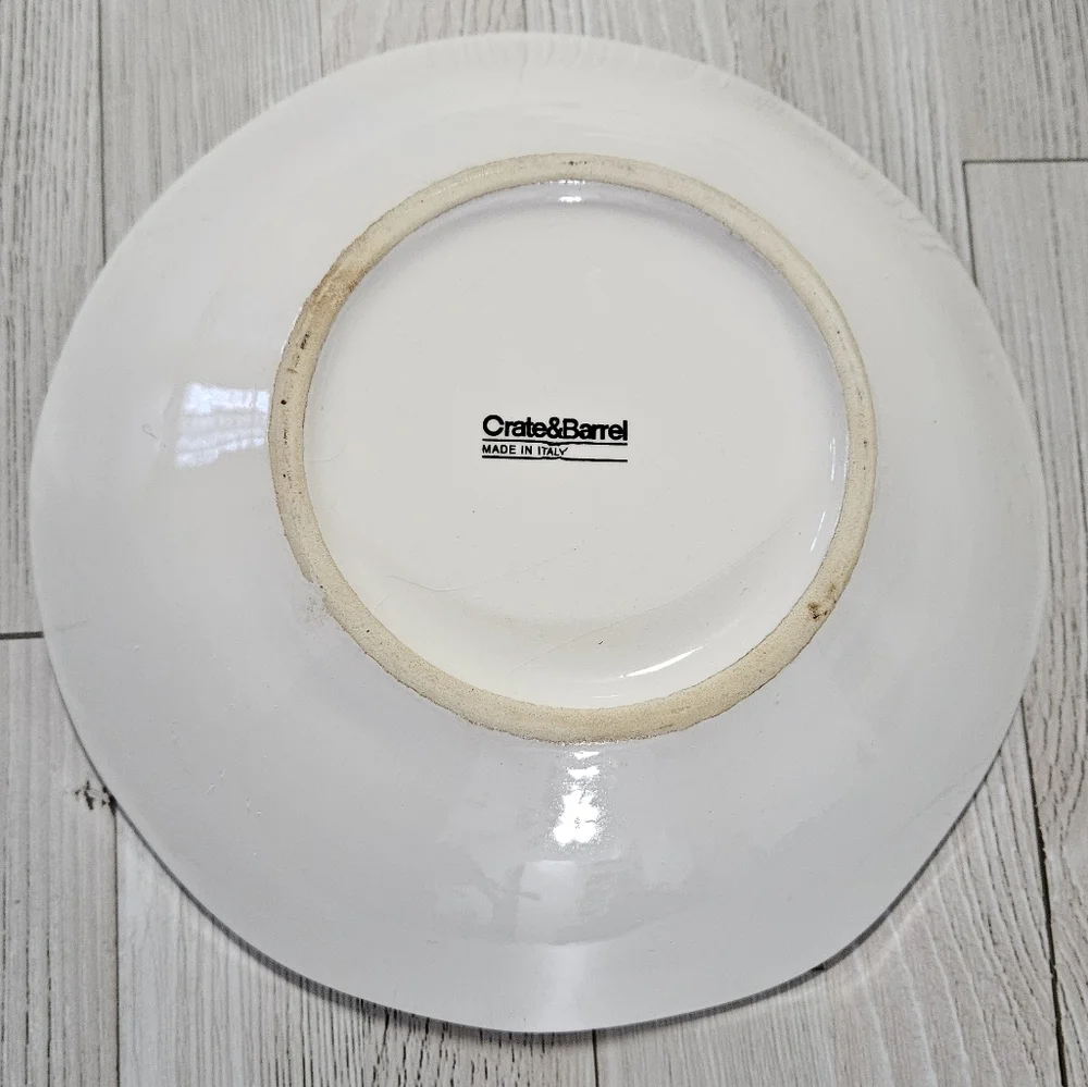 Crate & Barrel Gianna Pasta/Soup Bowl Retired Pattern Earthenware Rare Italy 9